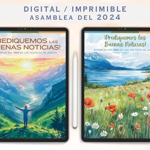 Español Asamblea del 2024 Prediquemos las buenas noticias Digital Notebook Spanish JW Printable Convention Notebook Goodnotes Notability image 1