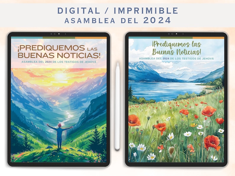 Español Asamblea del 2024 Prediquemos las buenas noticias Digital Notebook Spanish JW Printable Convention Notebook Goodnotes Notability image 1