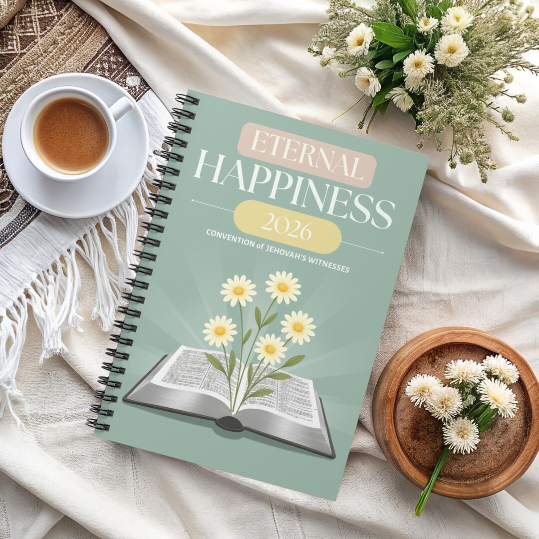 Personalized Eternal Happiness 2026 Convention Spiral Notebook for ...