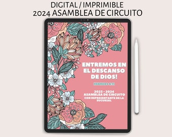 Entremos en el Descanso de Dios JW Assembly 2023 2024 Español Cuaderno Digital Notebook Goodnotes Notability Assemblea de Circuito Español