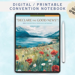 Declare the Good News Convention Digital Notebook JW Printable 2024 Regional Convention Notebook Goodnotes Notability Jehovah's Witnesses