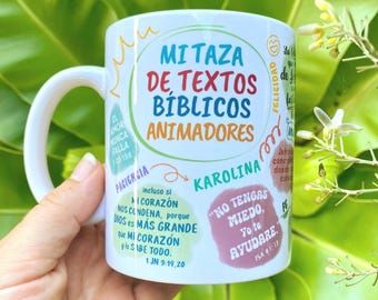 Spanish Personalized JW Mug Encouraging Bible Verses Mug Cute Bible Affirmations Mug Custom JW Pioneer School Gift Mug Baptism Date Gift