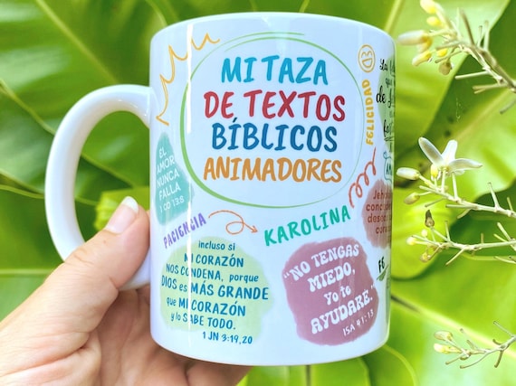 Spanish Personalized JW Mug Encouraging Bible Verses Mug Cute Bible Affirmations Mug Custom JW Pioneer School Gift Mug Baptism Date Gift