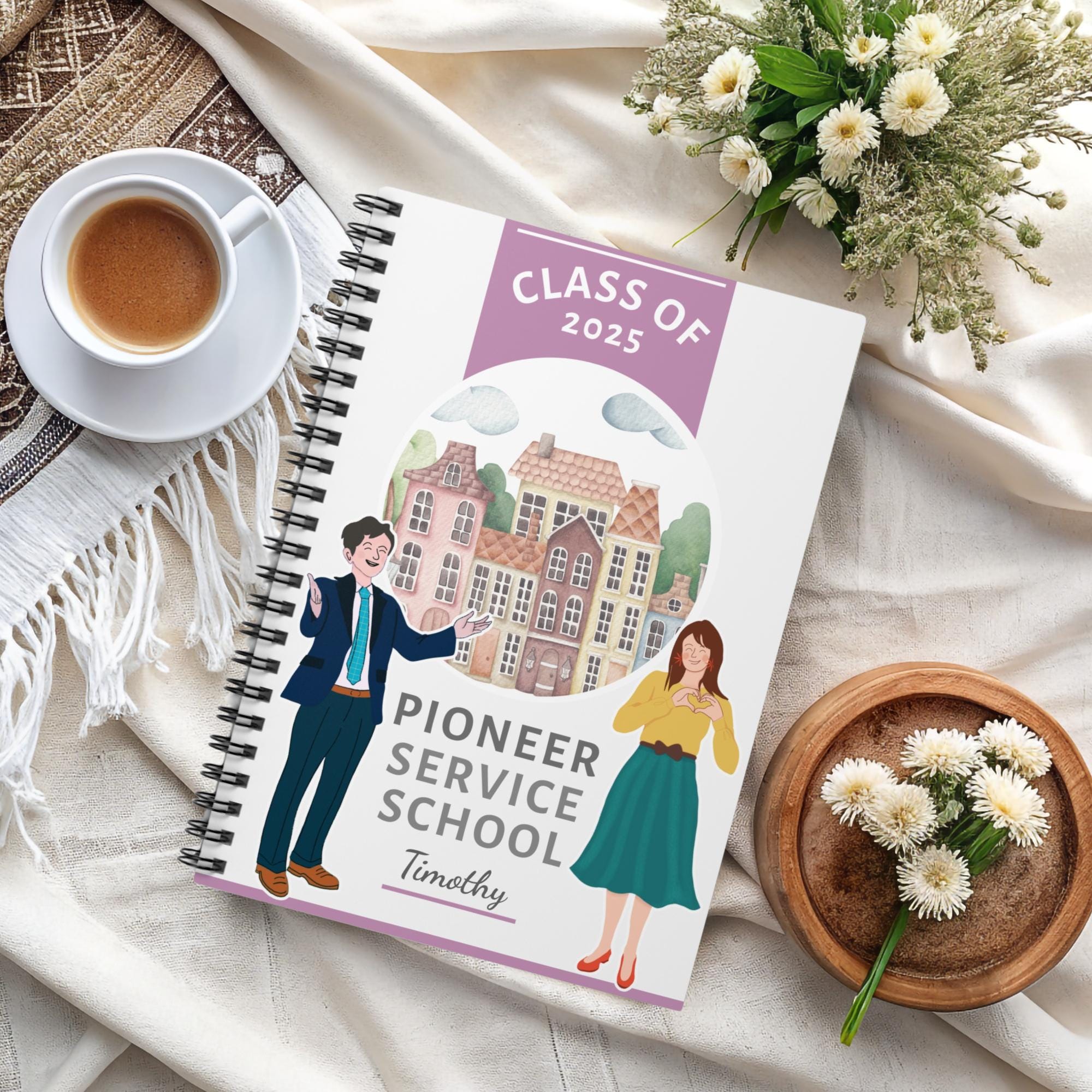 Pioneer School Spiral Notebook for Jehovah's Witnesses Bible Journal ...