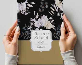 Custom Name Pioneer School Journal Personalized Pioneer School Notebook Bible Journal Pioneers Custom Gift 2026 PSS Notebook for Sister