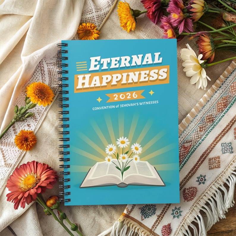 Eternal Happiness 2026 Personalized Convention Spiral Notebook for ...