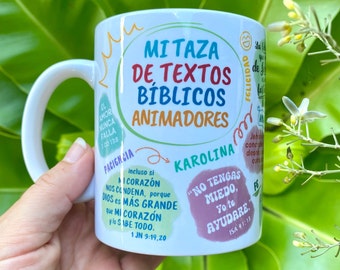 Spanish Personalized JW Mug Encouraging Bible Verses Mug Cute Bible Affirmations Mug Custom JW Pioneer School Gift Mug Baptism Date Gift