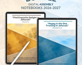 JW Circuit Assembly 2026-2027 Digital Notebook Bundle, GoodNotes Notability