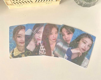 Conjunto de paquetes de tarjetas fotográficas holográficas ITZY / Paquete de paquete Bias / Idea de regalo / Tarjeta Lomo / Mercancía hecha a mano