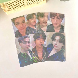 BTS-set holografische fotokaarten | Biasbundelpakket | Cadeau-idee | Lomo-kaart | Handgemaakte merchandise