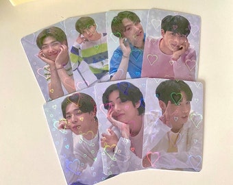 BTS Holographic photocards pack set | Bias bundle package | Gift idea | Lomo card | Handmade merchandise