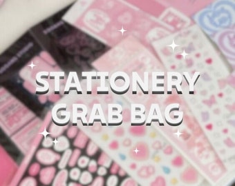 STATIONERY Mystery box grab bag | Surprise bundle set package | Custom pack option | Personalized gift idea | Decorating kit | Stickers