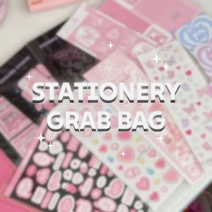 STATIONERY Mystery box grab bag | Surprise bundle set package | Custom pack option | Personalized gift idea | Decorating kit | Stickers