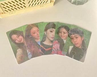 ITZY Holographic photocards pack set | Bias bundle package | Gift idea | Lomo card | Handmade merchandise