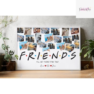 Best Friend Photo Collage Canva Template Bff Photo Gift Bff Collage ...