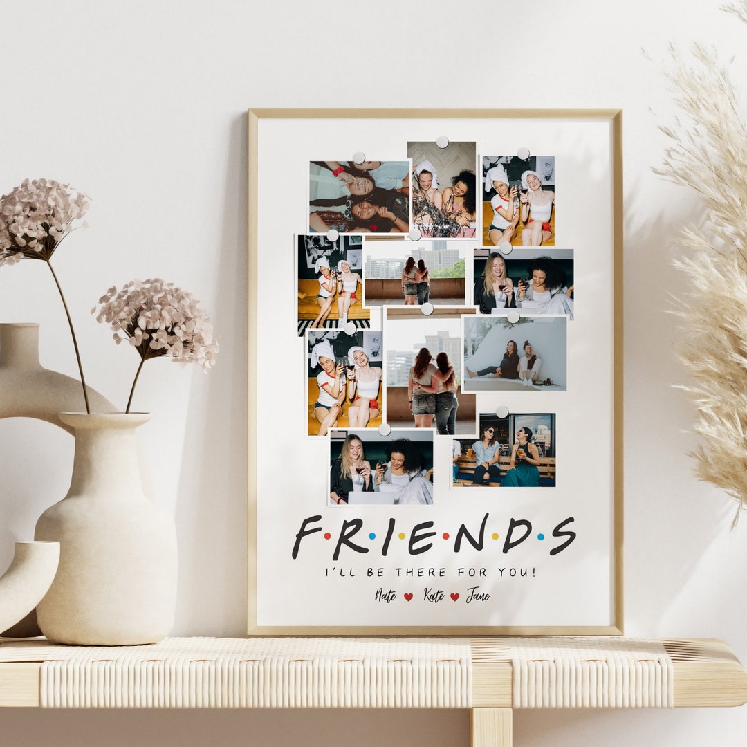 Best Friend Photo Collage Canva Template Bff Photo Gift Bff Collage