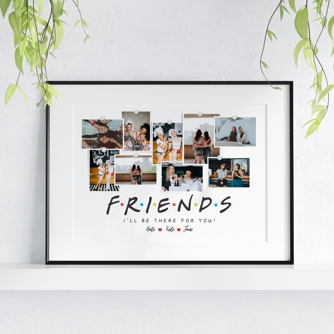Best Friend Photo Collage Canva Template Bff Photo Gift Bff Collage
