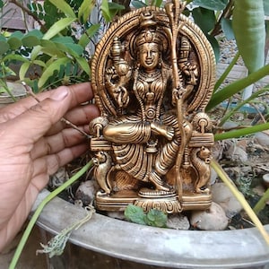Brass Kamakshi Devi Idol – Goddess of Prosperity & Compassionate
