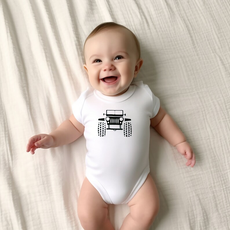 Off Road Vehicle SUV Onesie ®, Baby Bodysuit, Infant Clothing