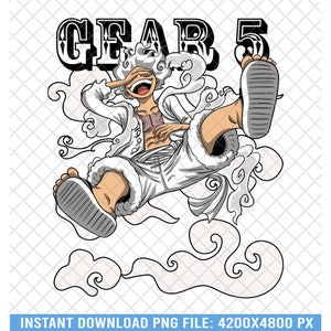Luffy Gear 5, One Piece Gear 5, Manga, One Piece Png