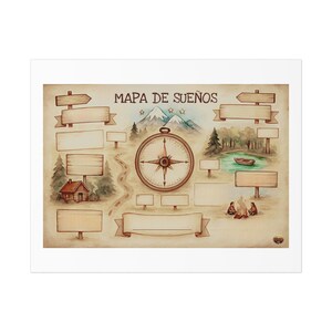 Poster, Traumkarte Geschenk, Traumkarte Geschenk, Wanderlust Wandkunst, Schlafzimmer Dekor, Büro Inspiration