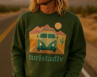 Vanlife-Camper-Sweatshirt | Retro-Bus-Roadtrip-Sweatshirt | Geschenk für Abenteuerreisende | Outdoor