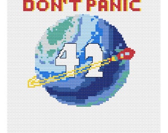 Don't Panic! Cross stitch Chart