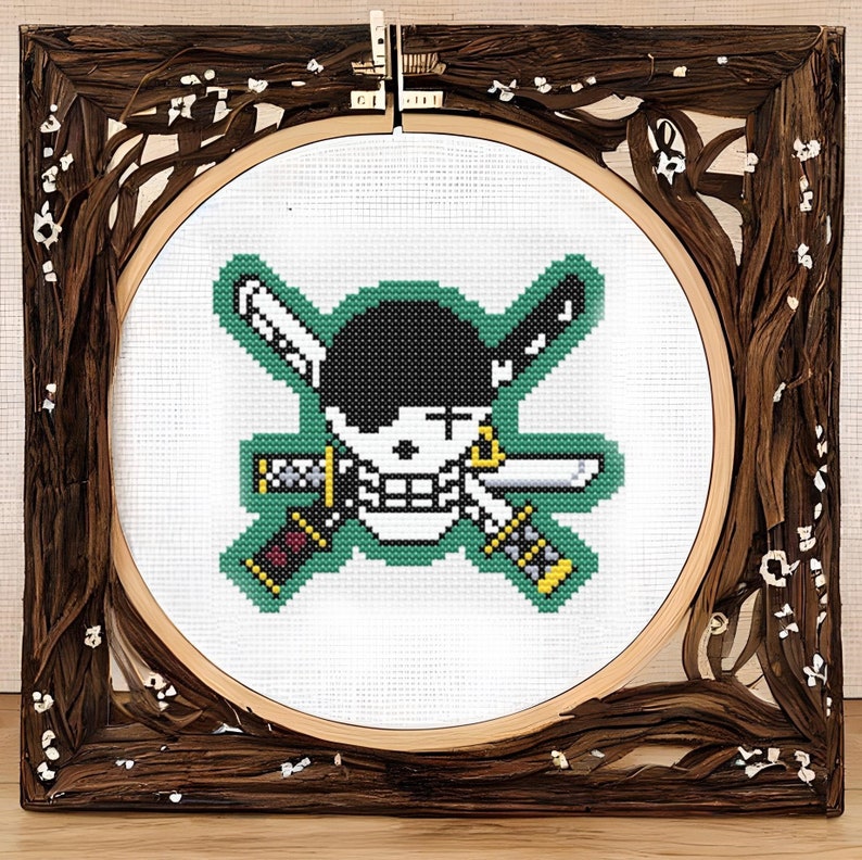 Roronoa Zoro Pirate Flag One Piece Design Size 74 X 74 Etsy
