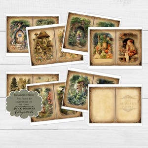 Enchanted Forest Junk Journal Kit | Printable Journal Pages & Ephemera ...