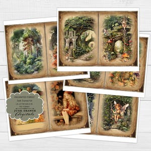 Enchanted Forest Junk Journal Kit | Printable Journal Pages & Ephemera ...