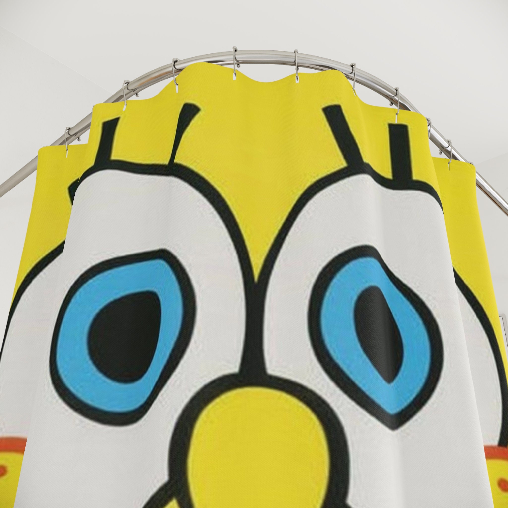 Spongebob Squarepants Shower Curtain Spongebob Bathroom Decor Etsy
