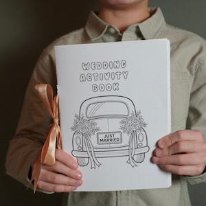 Kids Wedding Activity Book, Booklet 42 Pages, Printable Games & Coloring Pages (Digital Download) image 10