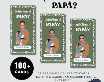 Talavera Baby Shower Scratch Off Game: Green Cielito Lindo Theme (Editable Canva Template)