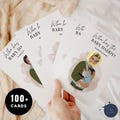 Editable Who Has the Baby Daddy Game: 108 Celebrity Cards (Digital Download, Canva Template) product logo
