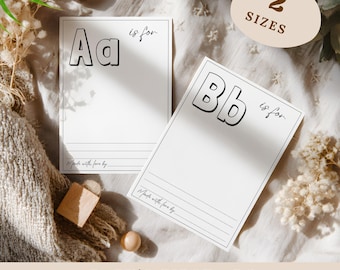 Baby's First ABC-kleurboek – gastenboek aandenken (digitale download)