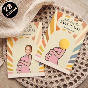 Qui a une maman, jeu de baby shower, Here Comes The Son modèle imprimable, cartes numériques modifiables de célébrités, jeu de baby shower amusant