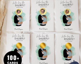 Chi ha il papà? Gioco per baby shower: 108 gratta e vinci di celebrità (download digitale)