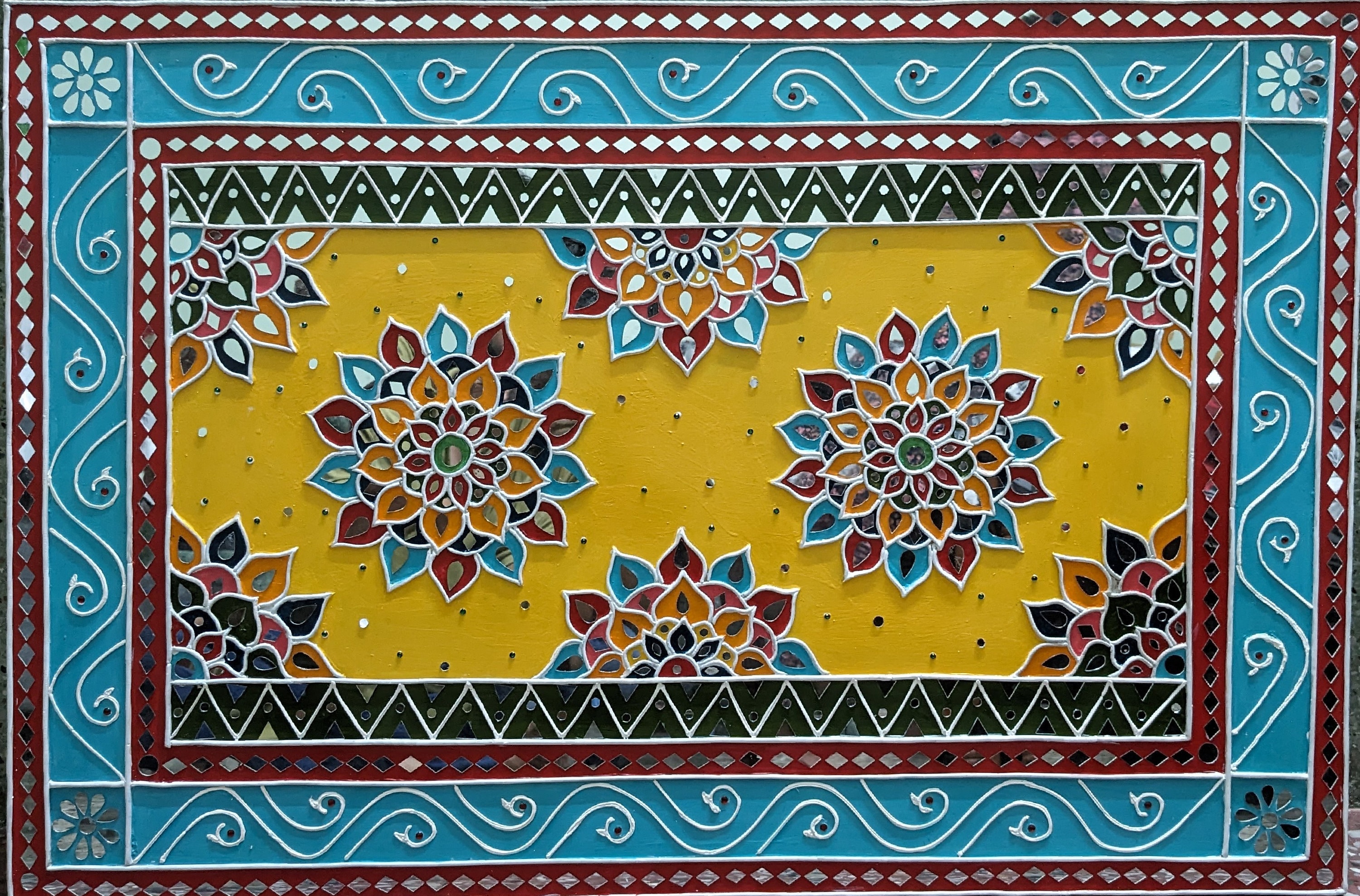 Lippan Art, Home Decor, Diwali Decorative Item, Wall Hanging for Living