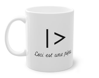 Ceci Est Une Pipe | Data Science | R | Mug | Europe Version