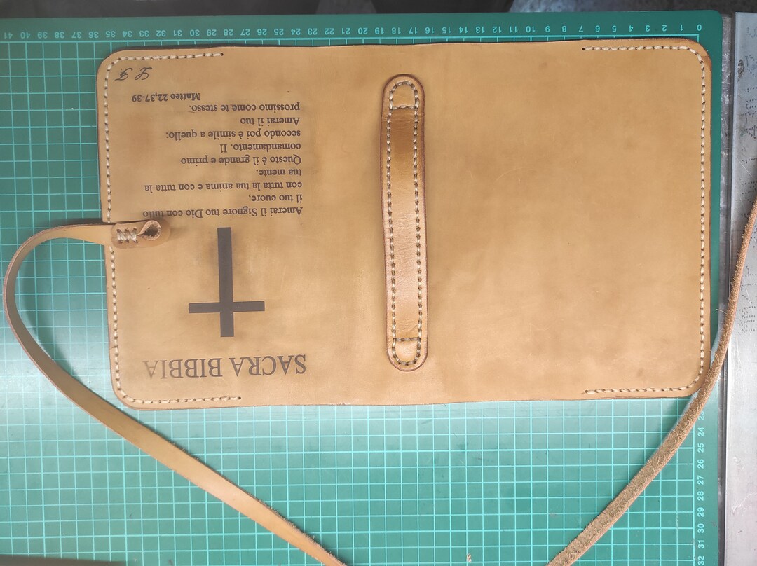 Leather Book Coverleather Book Cover for Bibleleather Book Etsy