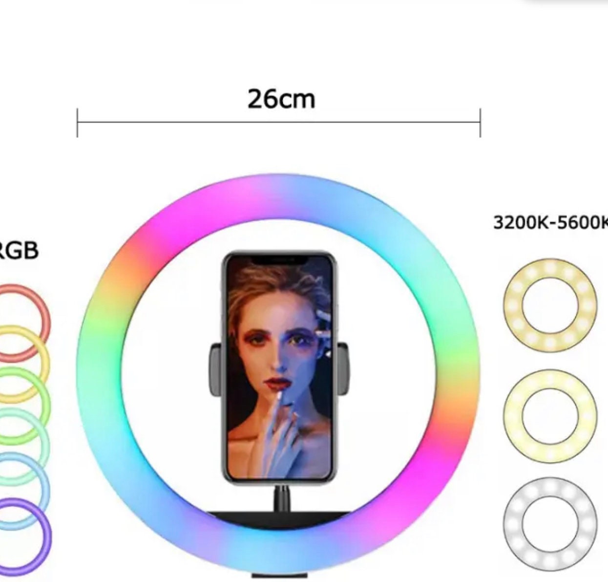 RGB Led Soft Ring Light. - Etsy