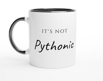 Python Programmer Mug, Code Review Humor, Software Developer Gift (11oz Ceramic)