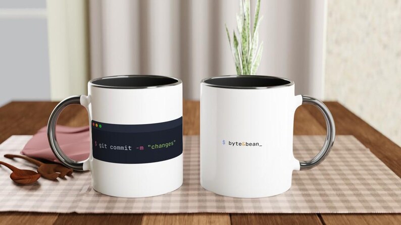 Taza con diseño de Git Commit Changes, humor para programadores, regalo para desarrolladores (cerámica de 325 ml) imagen 9