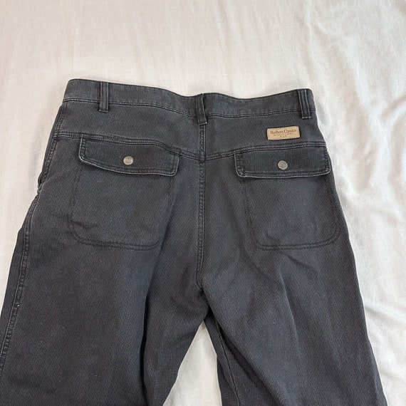 Marlboro Classics Corduroy Pants Size 36 Navy Blu… - image 4