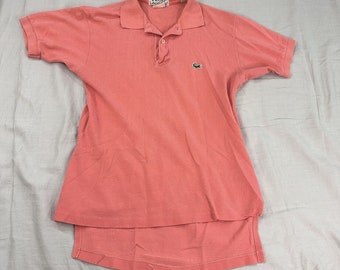 vintage izod lacoste polo Pink 1/2 Patron (XS) Short Sleeve Button Shirt