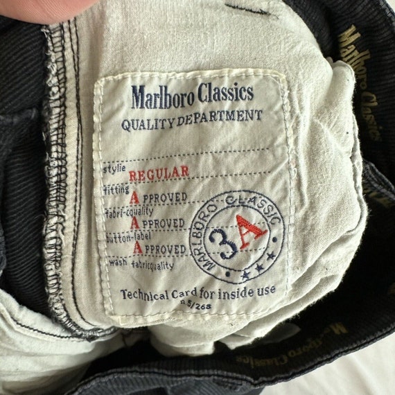 Marlboro Classics Corduroy Pants Size 36 Navy Blu… - image 8