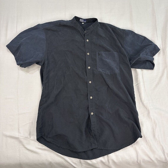 Vintage Polo By Ralph Lauren Shirt Size XL Black … - image 1