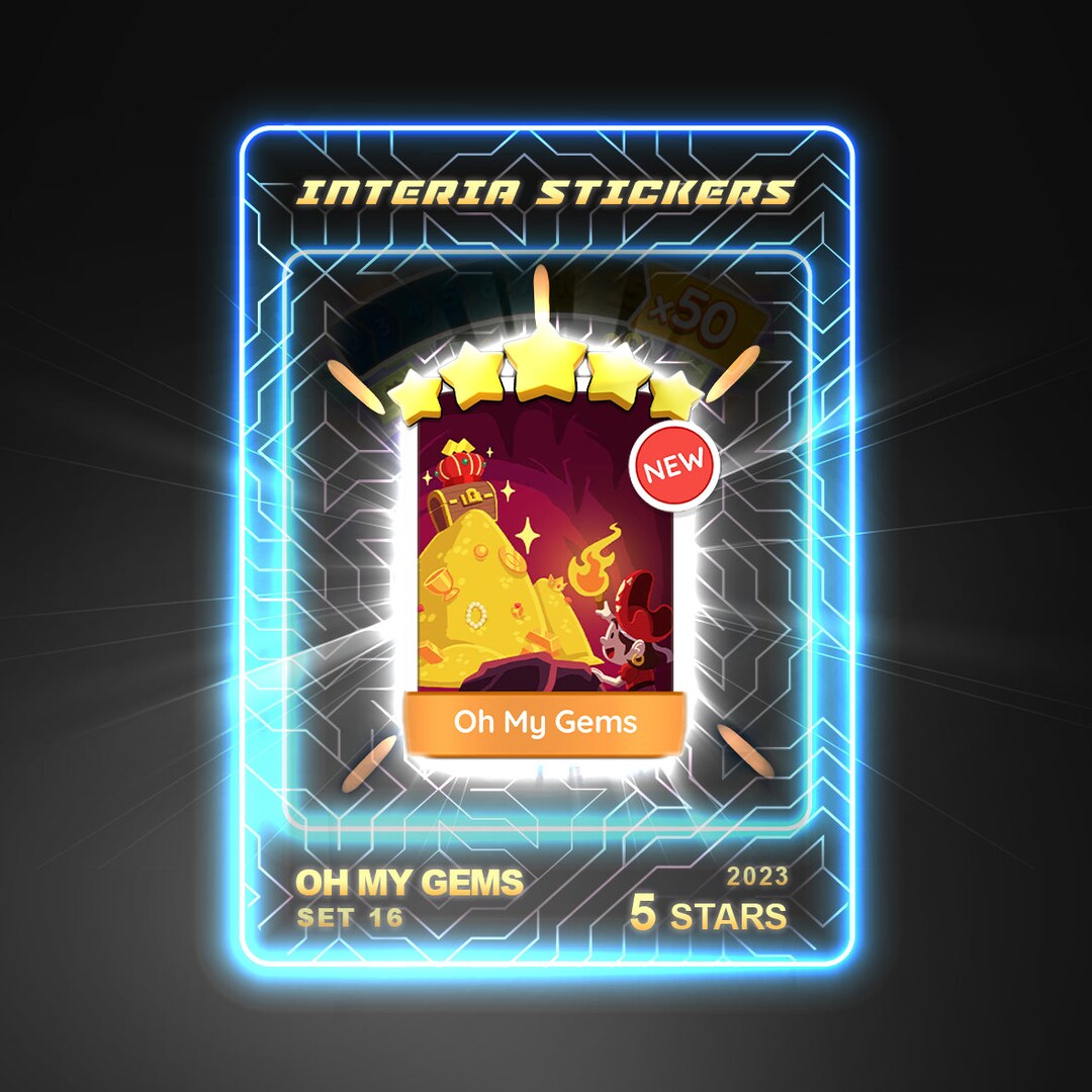 Oh My Gems Monopoly Go Sticker Set 16 Etsy