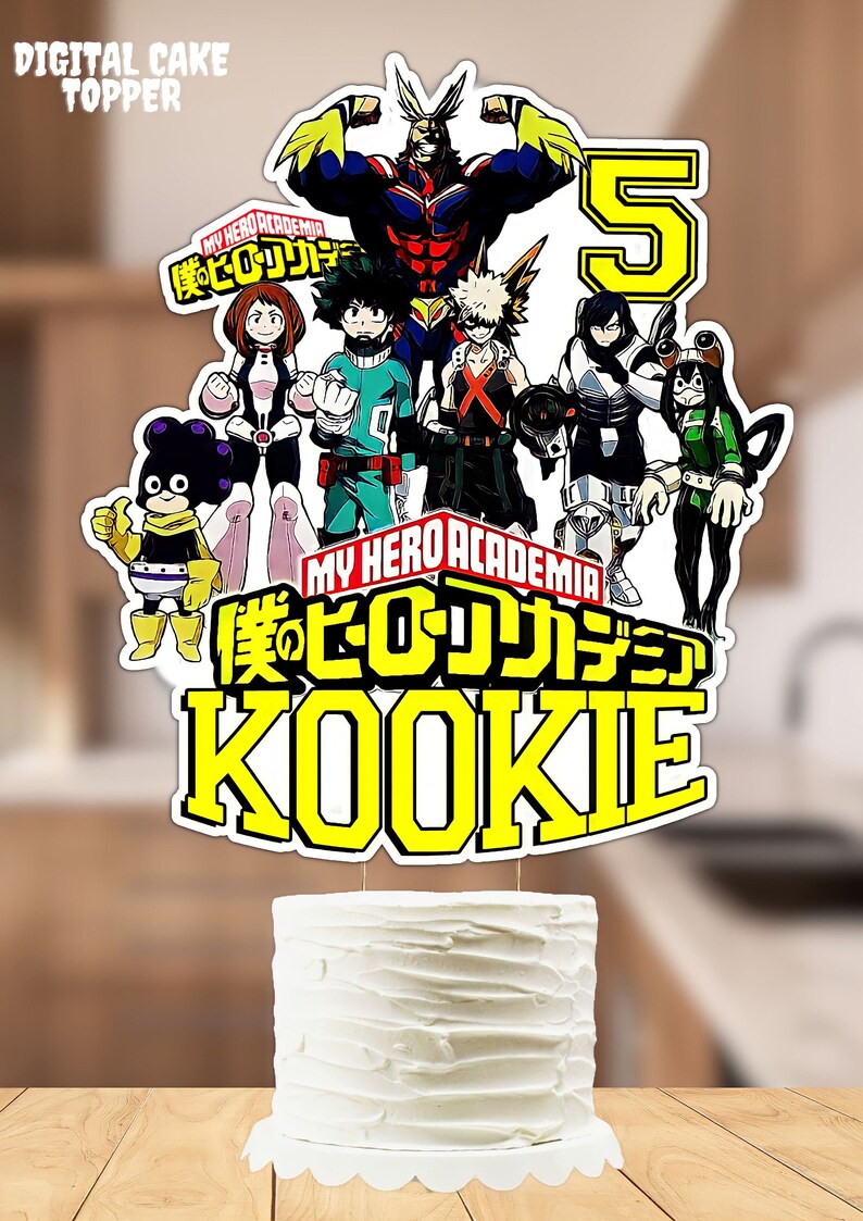 My Hero Academia Birthday Cake Topper Manga My Hero Academia Printable ...
