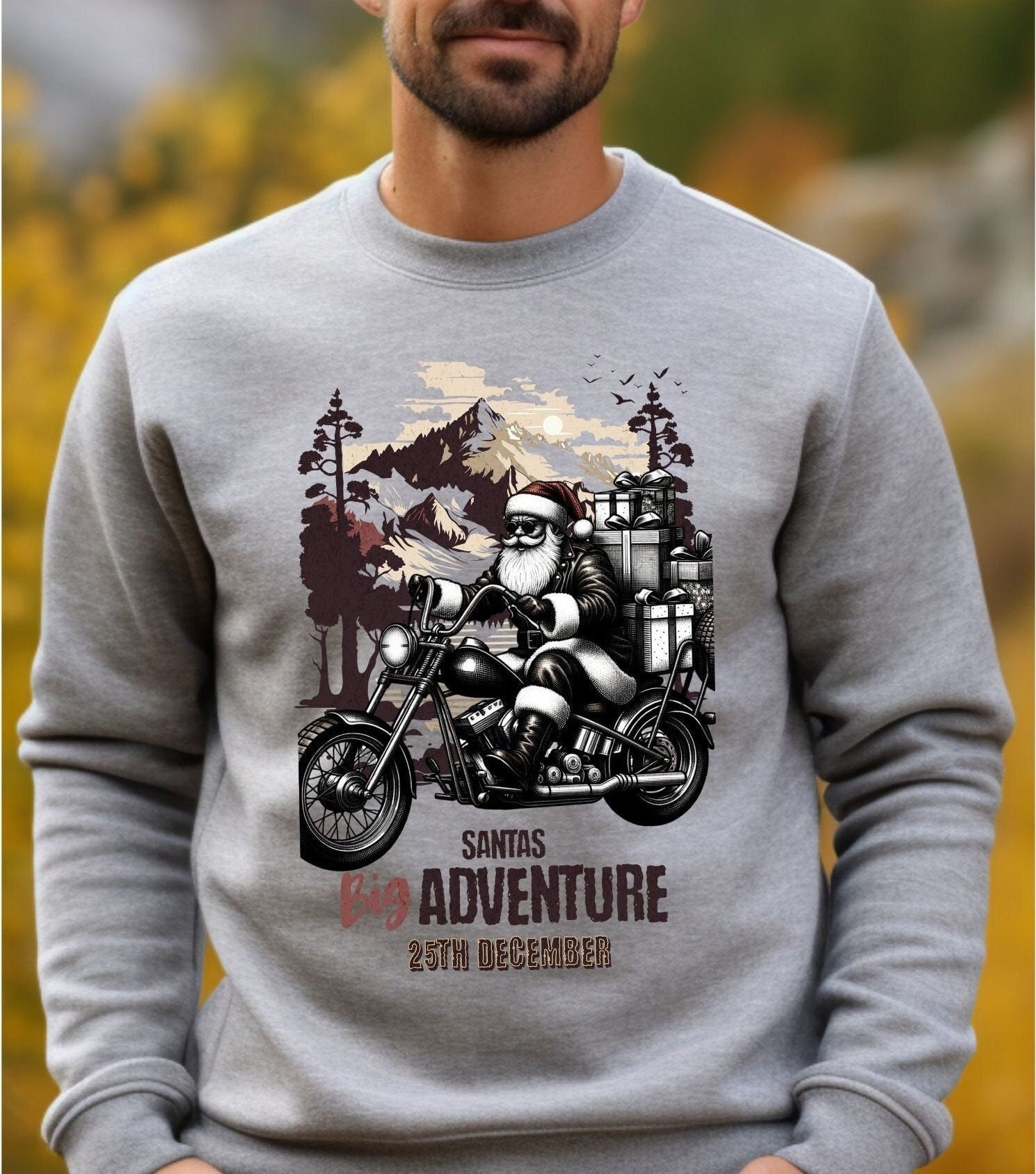 Motorcycle christmas jumper online